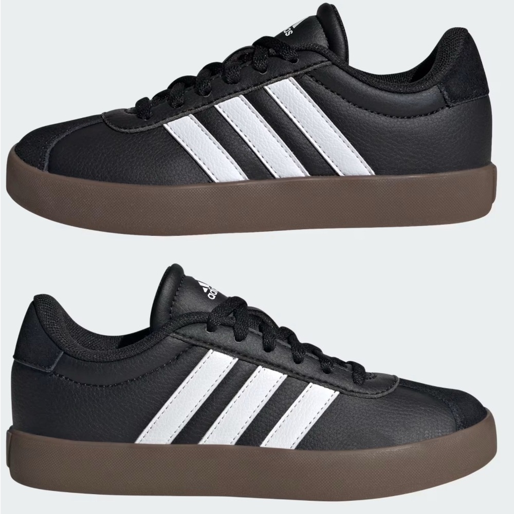 adidas Kids Black and White Sneakers